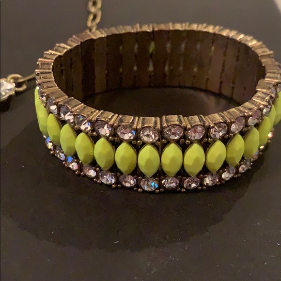 J. Crew Statement Necklace - Beautiful Neon Yellow - Picture 4 of 5